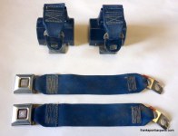 1980 Firebird, Trans Am Dark Blue Rear Seat Belt Set 