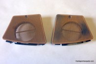 Pair 1980-81 Firebird, Trans Am Front Speaker Covers with Brackets 